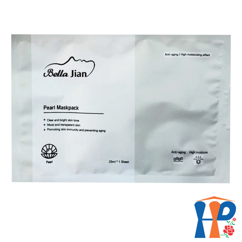 [HCM]Mặt nạ dưỡng trắng da Bella Jian Pearl Maskpack Hani Peni (chiết xuất từ ngọc trai, giúp da trắng dần lên mỗi ngày)