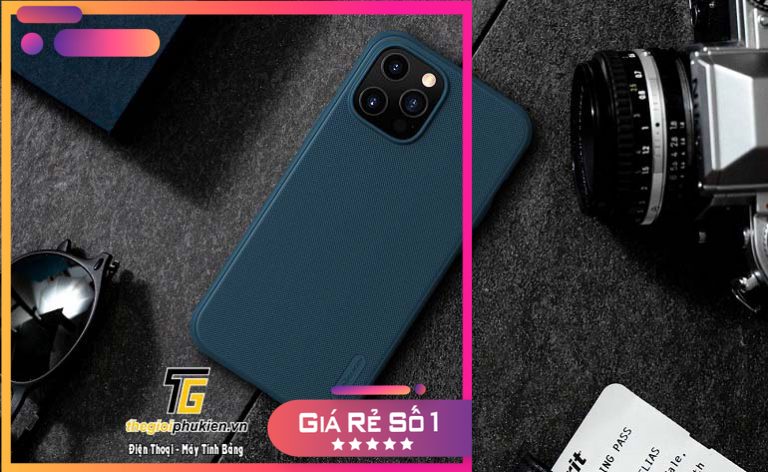 Ốp lưng nhựa cứng nillkin sần dành cho iphone 12, 12 pro, 12 pro max