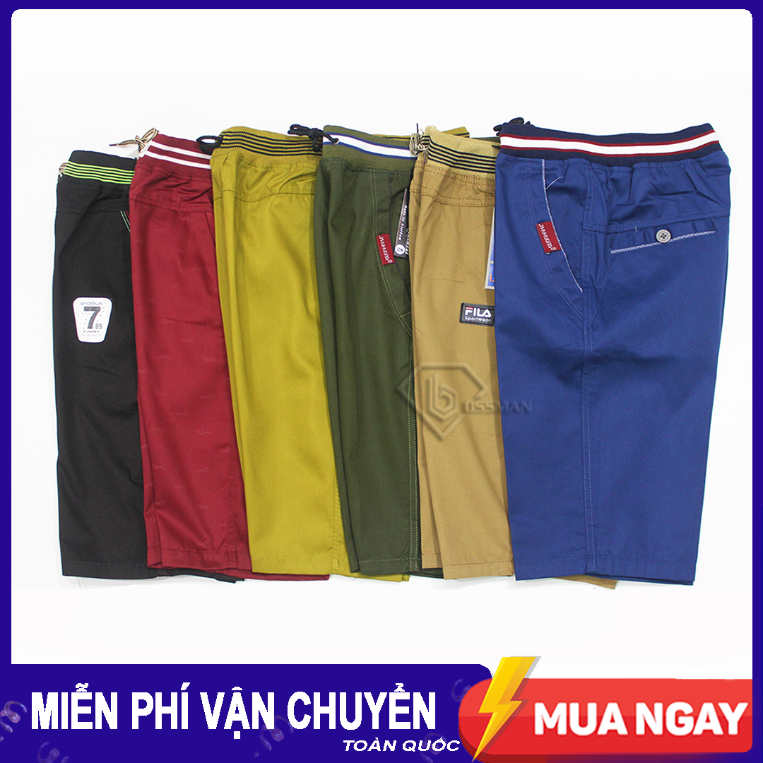 [HCM]Quần Short Kaki Lưng Thun BM.02 Chất liệu kaki cao cấp Lưng êm ái Đường may chắc chắn Thiết kế hợp thời trang