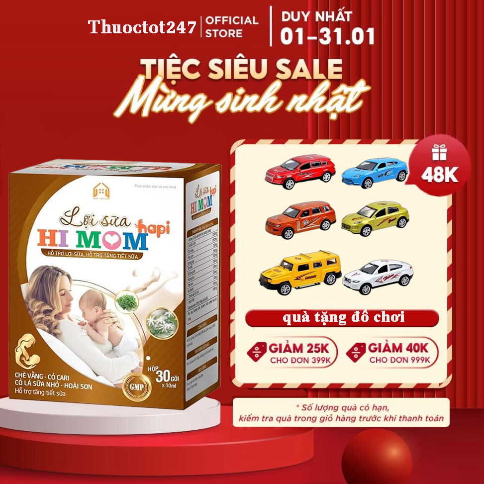 Lợi Sữa Hi Mom Hapi Thông tắc tia sữa, gọi sữa về nhanh