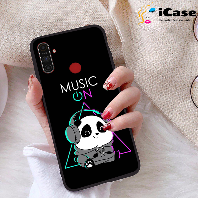 Ốp lưng realme c3 viền dẻo tpu bst panda