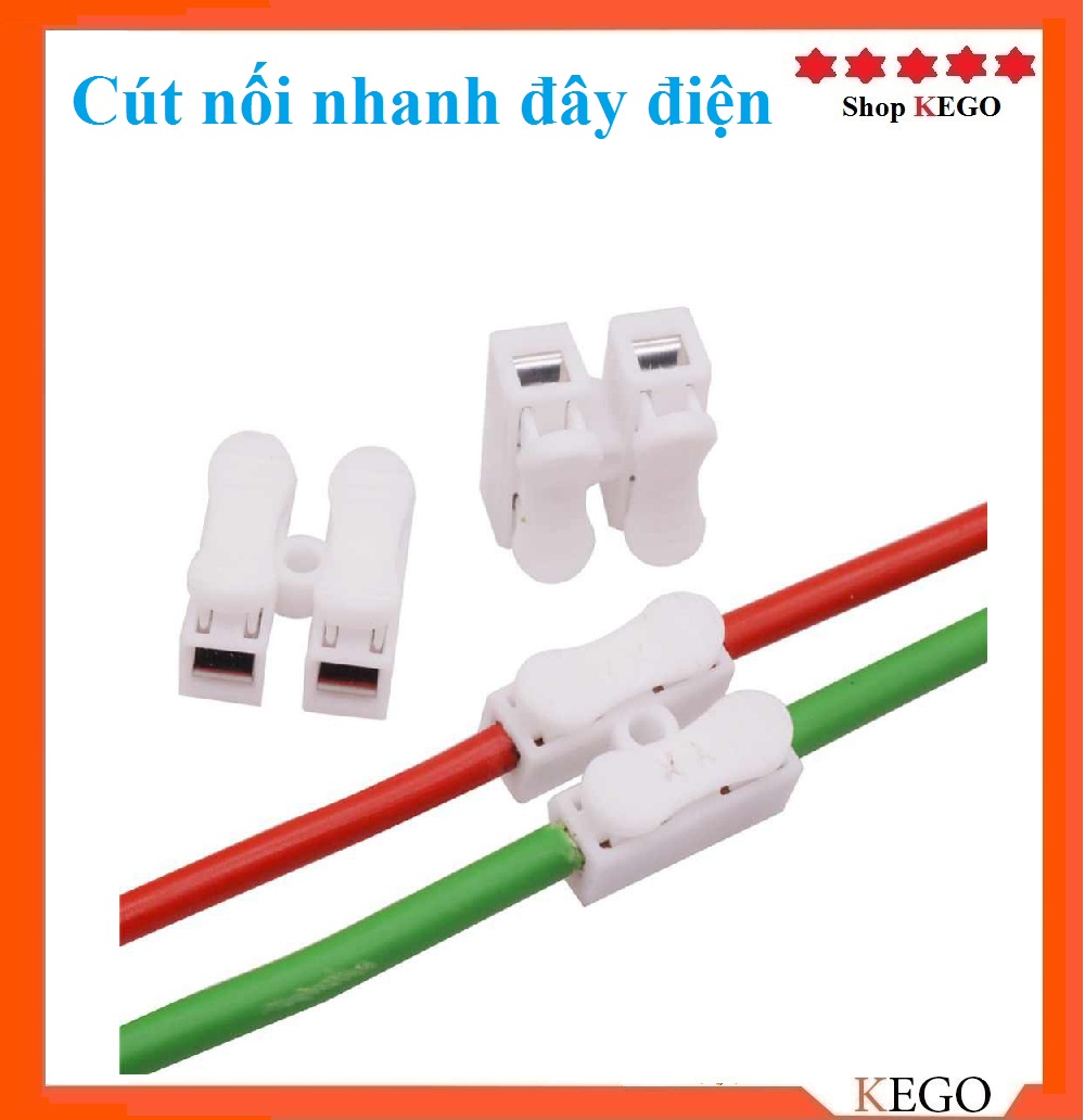 Combo 10 chiếc cút nối dây điện, cầu nối nhanh dây điện ch2