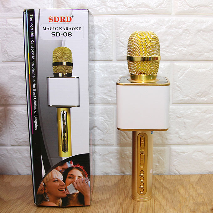 Micro Karaoke Sd-08 Kiêm Loa Bluetooth