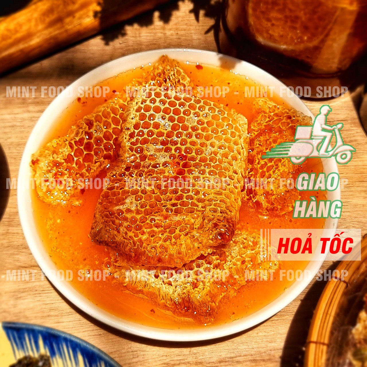 Mật Ong Nguyên Tổ Hộp 1KG - 1,2KG (Mật Ong Bánh Tổ/ Mật Ong Nguyên Sáp)