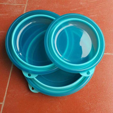 Thau trộn mồi gấp gọn thau trộn mồi silicone siêu bền và tiện lợi