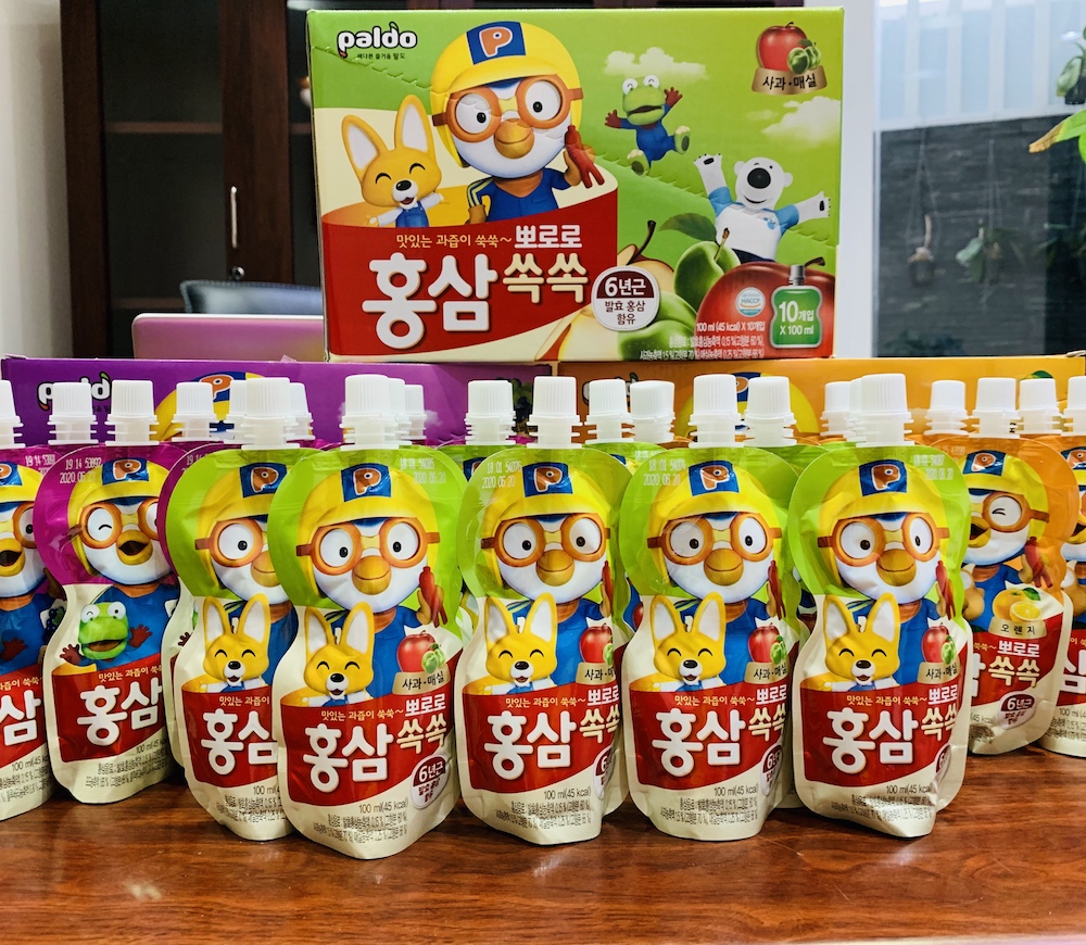 HCMNước Paldo Vị Trái Cây Cho Trẻ Em - Korea  Hộp 10 Gói