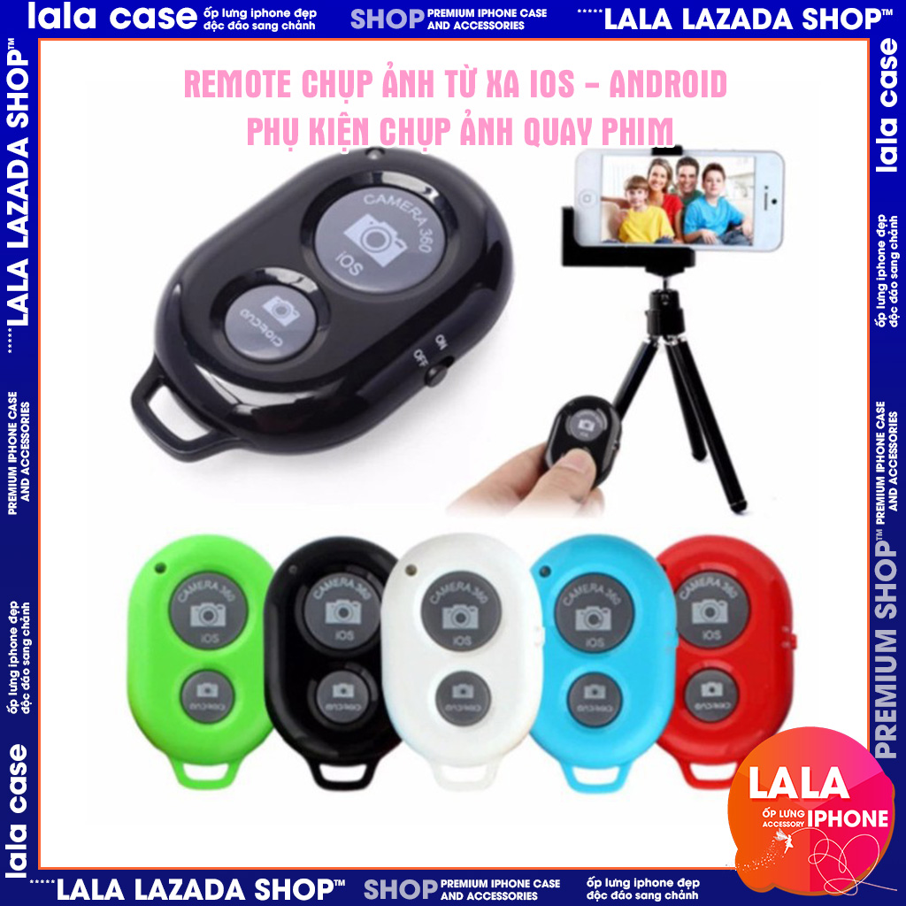 Nút remote chụp ảnh bluetooth từ xa điều khiển chụp hình máy ảnh giá rẻ