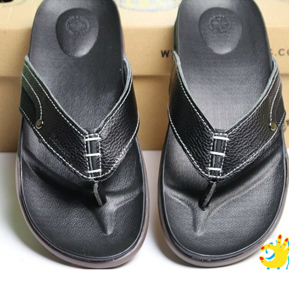 Dép xỏ ngón dr.martens nk thailand - dép nam da đẹp quai kẹp siêu bền bỉ - dép da nam cao cấp - dép nam da bò có hộp