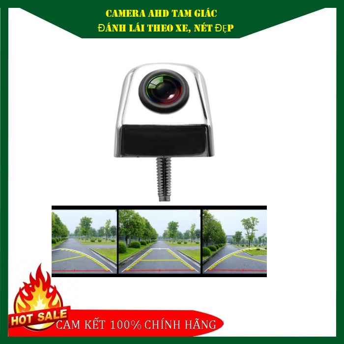 CAMERA AHD LÙI Ô TÔ CAO CẤP - VẠCH CONG THEO GÓC ĐÁNH LÁI, Camera lùi AHD đánh lái theo vô lăng chuẩn AHD- Màu Bạc