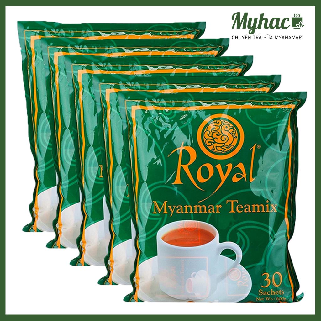 Combo 5 gói Trà sữa Myanmar Royal Teamix - Date mới nhất
