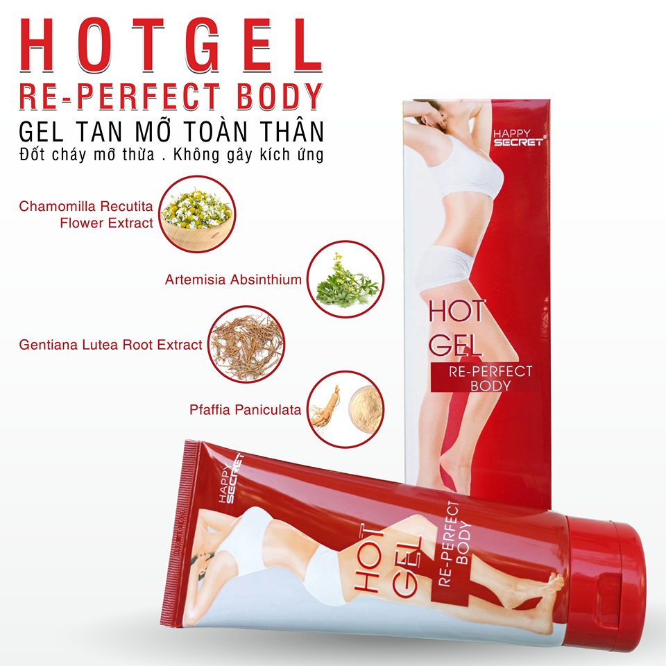 Gel tan mỡ hot gel re-perfect body