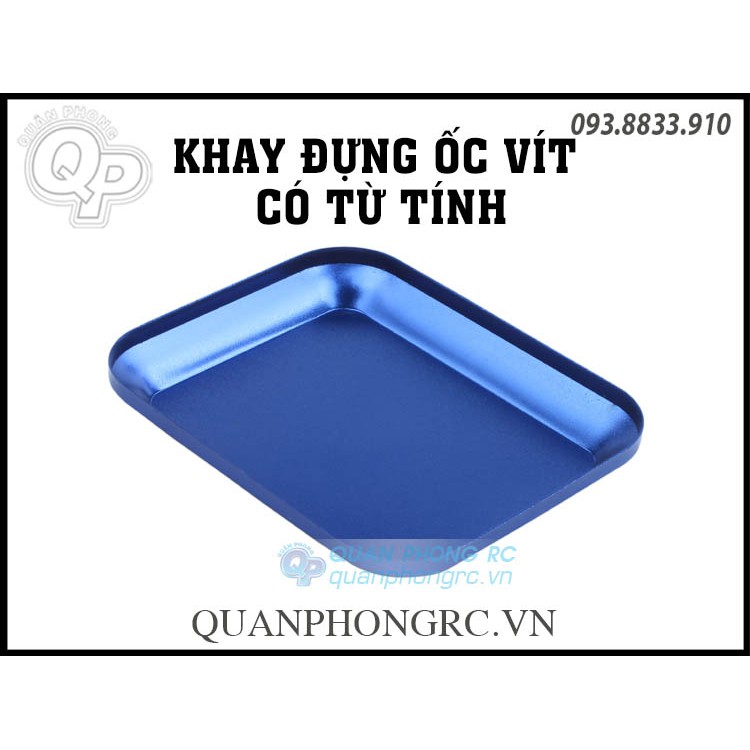 Khay đựng ốc vít nhôm có từ tính - magnetic srews tray