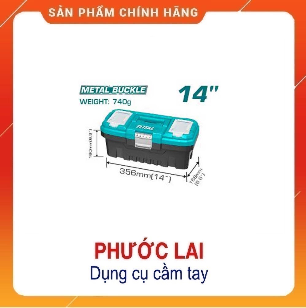 hộp đồ nghề khóa kim loại TOTAL ( 14 17 20 inch )