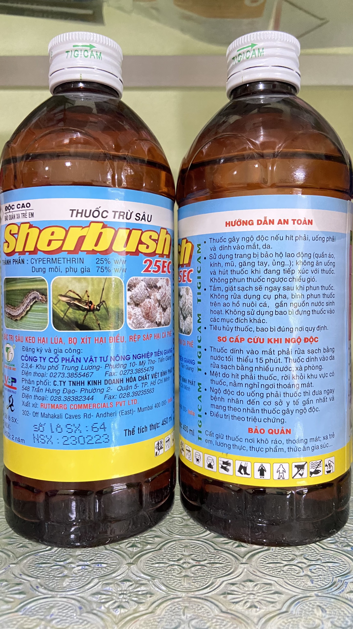 Thuốc trừ sâu Sherbush 25EC chai 100ml và 450ml