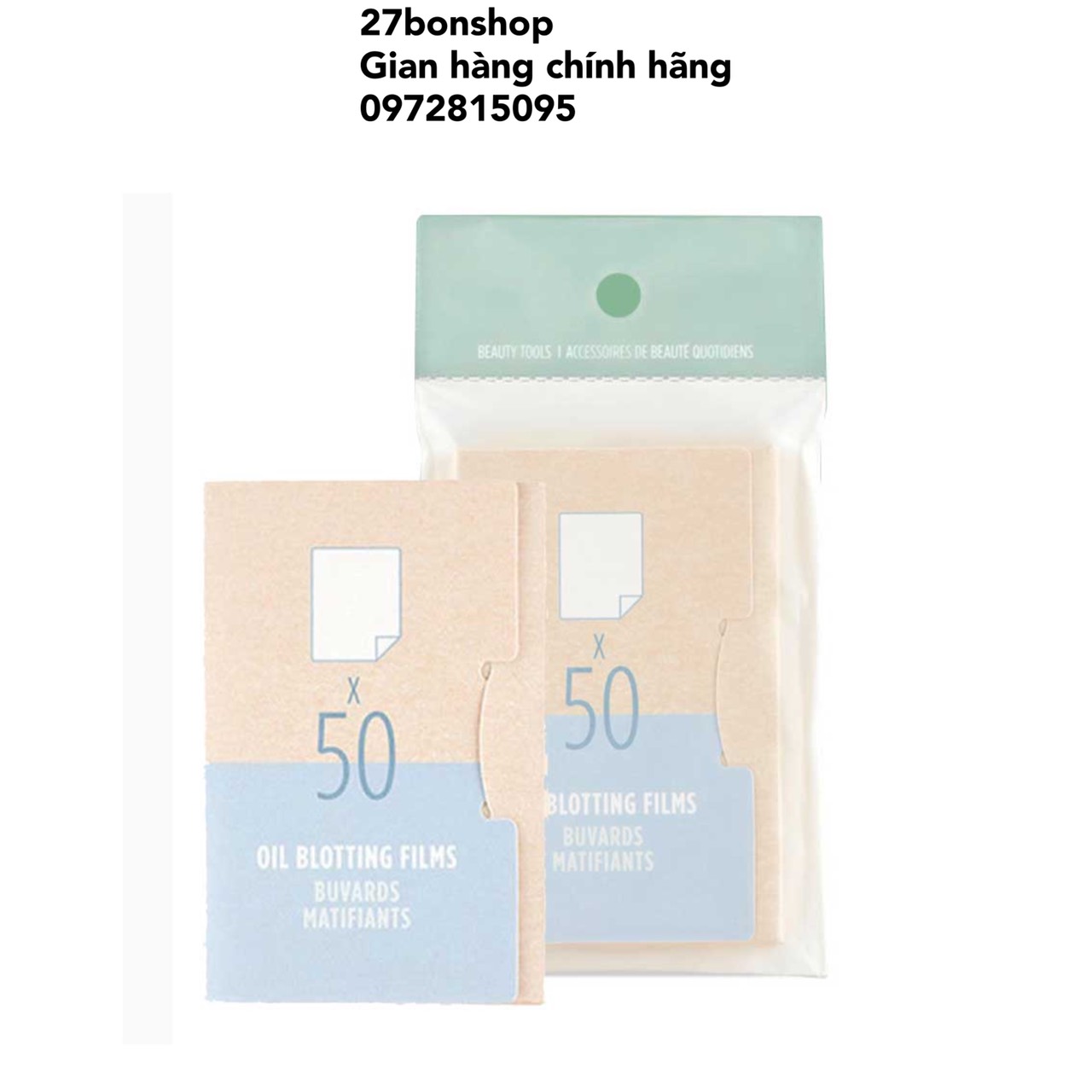 Giấy Thấm Dầu Oil Blotting Films The Face Shop (1 gói 50 miếng)