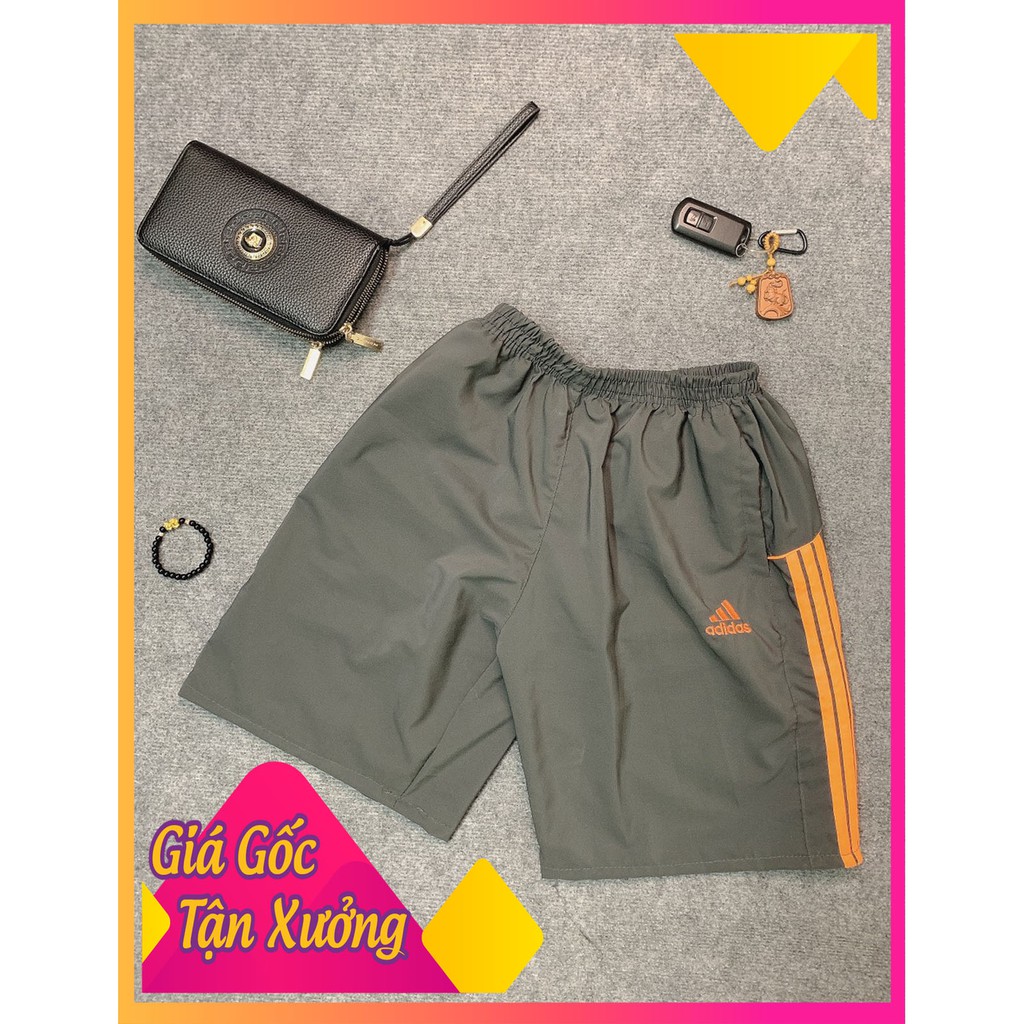 Quần short thể thao 3 sọc Thời Trang Mát Mẻ (Quần Đen Sọc Màu Ngẫu Nhiên)- QN296 - Xưởng May Thành Tôn