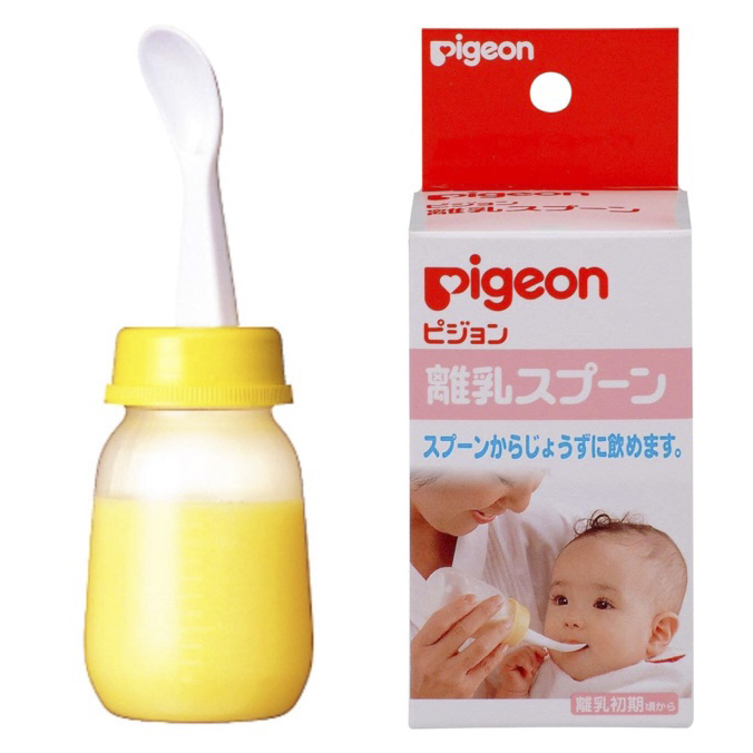 Bình thìa tập uống Pigeon 120ml Nhật Bản