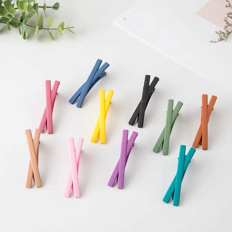 Kẹp tóc chữ X - kẹp tóc màu - kẹp chéo