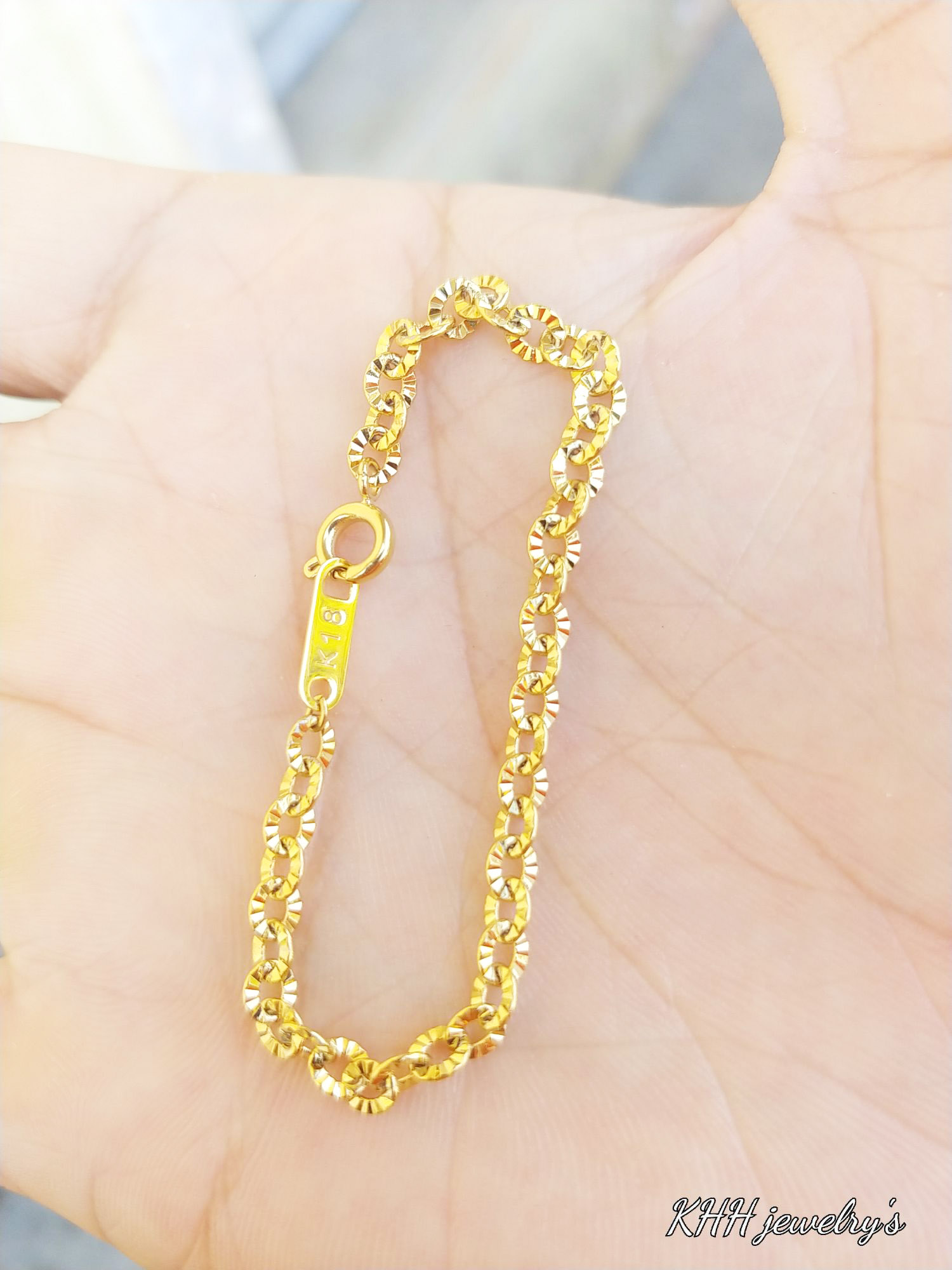 (Có Ký Hiệu-Dùng Lâu Dài-Không kiêng nước) Lắc Tay Xích Phay Nhỏ Nano Cao Cấp 4MM-Dùng tắm rửa thoải mái không