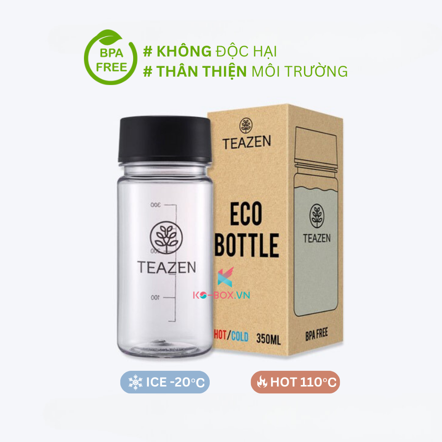 Quà tặng kèm - không bán bình nước eco dung tích 350ml hàn quốc