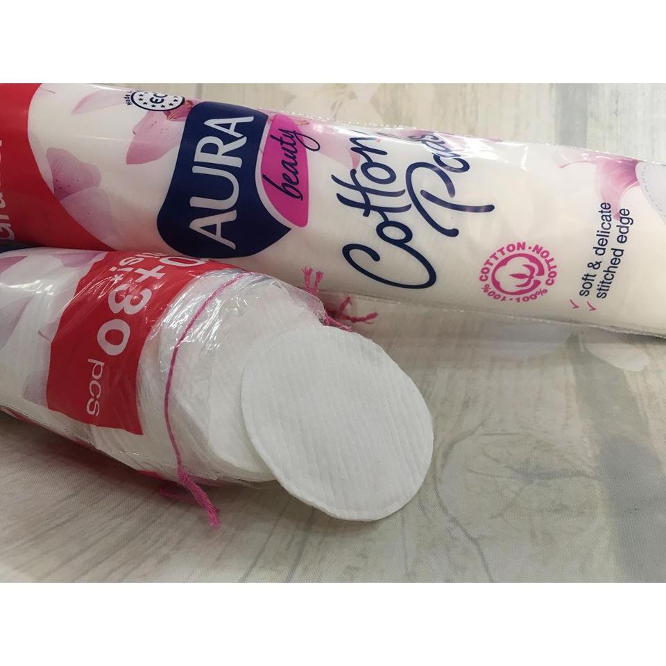 Bông tẩy trang Aura 150 miếng