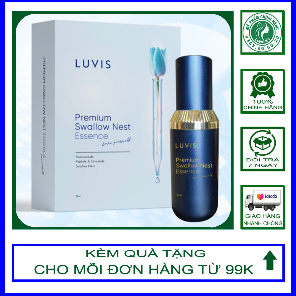 Serum dưỡng da Premium Swallow Nest Essence – Tinh chất dưỡng da tổ yến Luvis 33ml