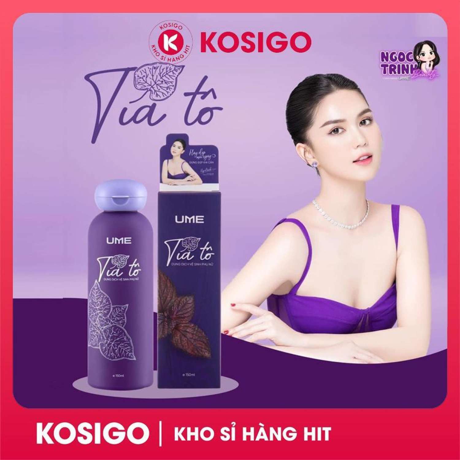 🆗.(45 đánh giá) Dung Dịch Vệ Sinh Tía Tô Ume Ngọc Trinh (150ml) làm sạch nhẹ nhàng, khử mùi hôi, dưỡng ẩm và chống khô rát