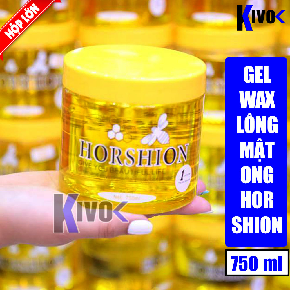 Keo Wax Lông Lạnh Horshion Mật Ong 750ml - Sáp Wax Lông Nách , Lông Tay Chân, Bikini Vùng Kín - Gel 