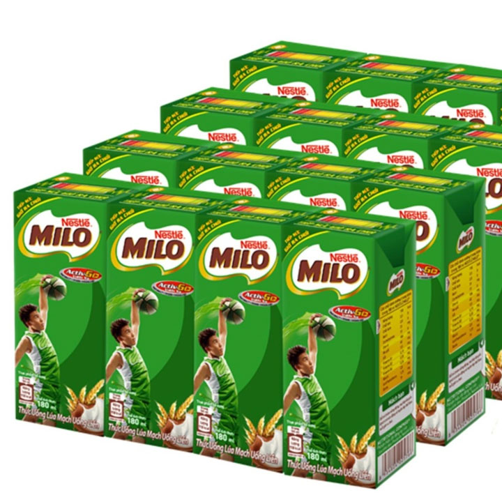 sữa milo lúa mạch lốc 4 hộpx180ml 1