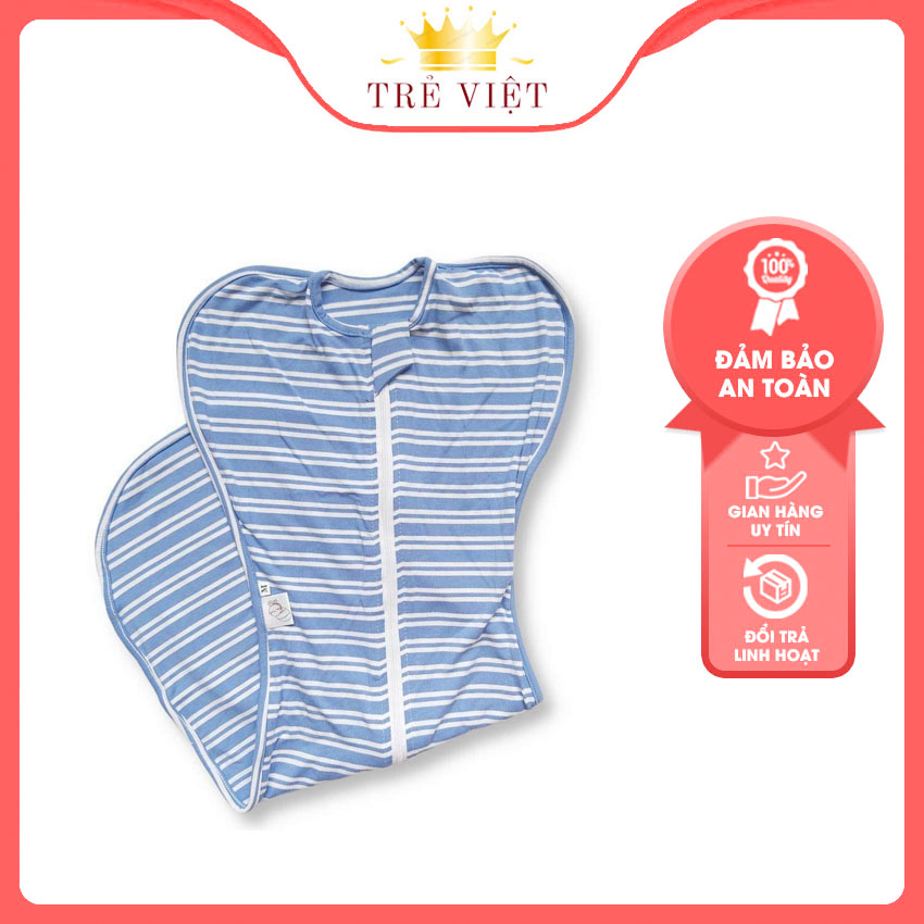 Nhộng chũn quấn chũn bé sơ sinh chũn ngủ hàng Việt Nam T16 túi ngủ vải cotton thông thoáng, giúp bé ngủ ngon giấc - TRẺ VIỆT