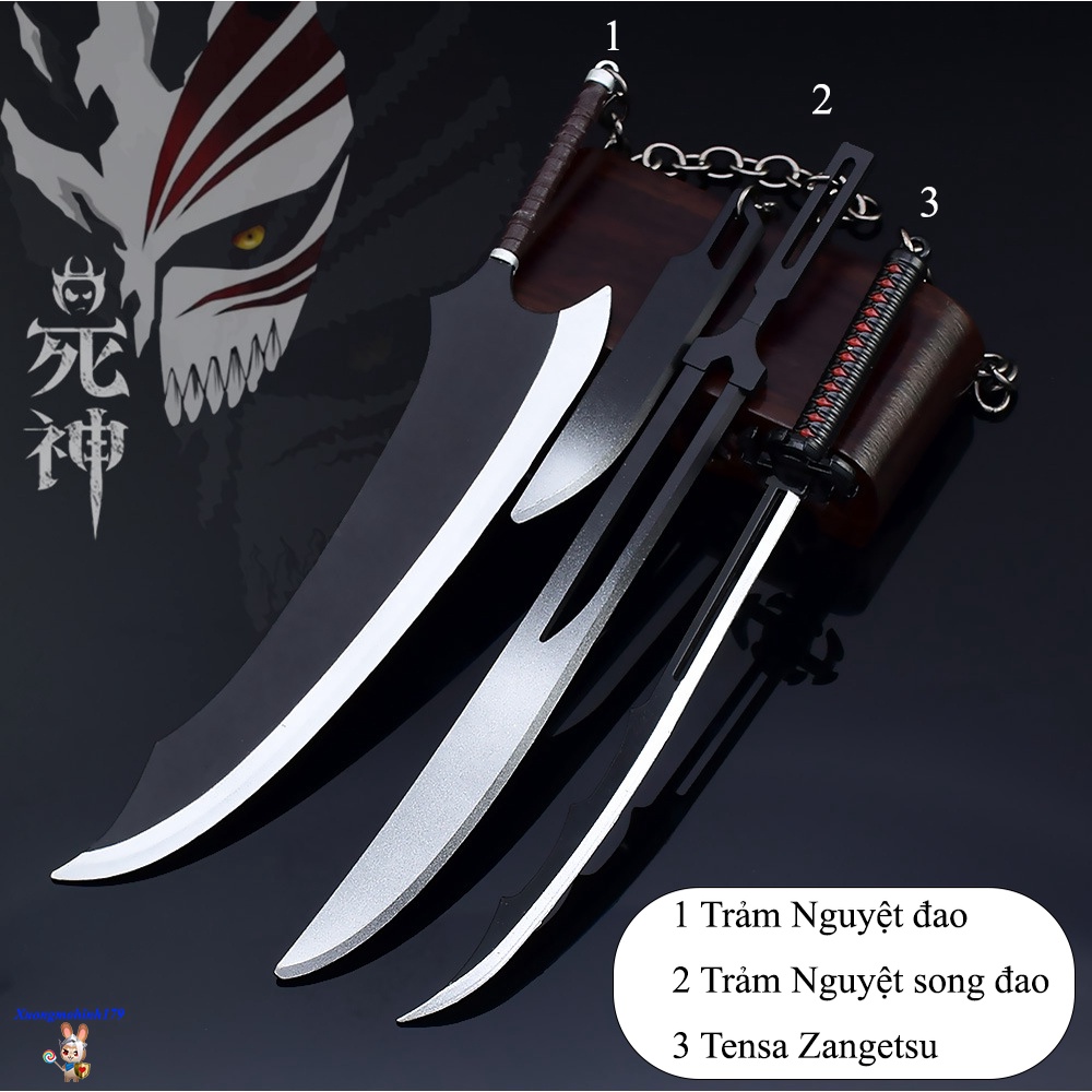 Mô hình móc khóa Bleach Bộ 3 thanh Zangetsu Kurosaki Ichigo