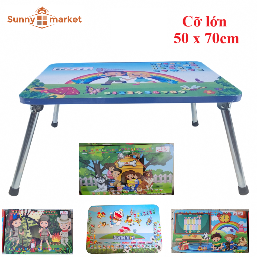 Bàn học sinh xếp gọn cỡ lớn 50 x 70 cm, bàn học sinh, sinh viên, bàn cho bé