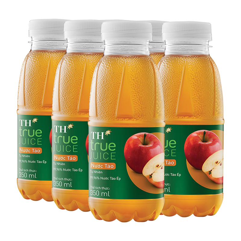 Nước táo tự nhiên – th true juice- lốc 06 chai 350ml