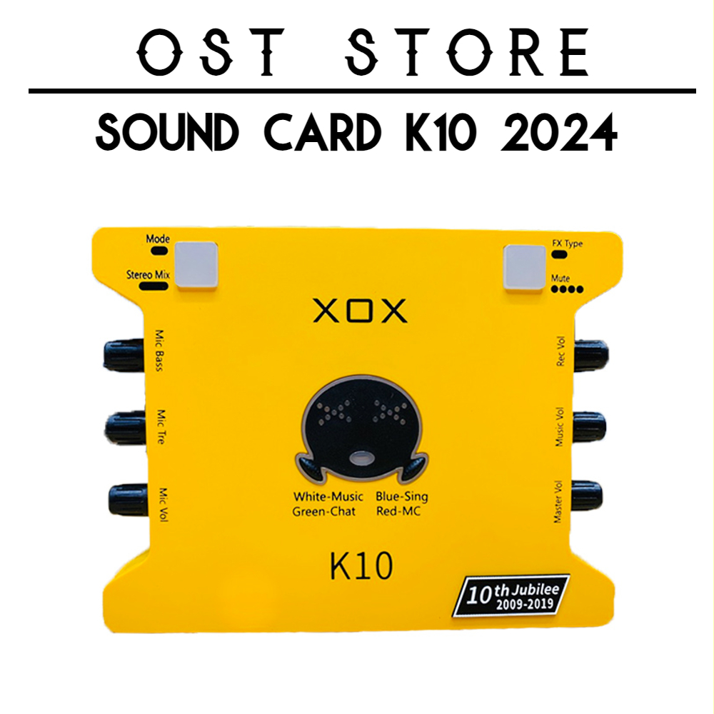 Sound Card XOX K10 2024 Phiên Bản Mới Nhất, Kiểu Dáng Cực Đẹp, Âm Thanh Sống Động, Độ Bền Cao, Sound Card K10 Dễ Sử Dụng