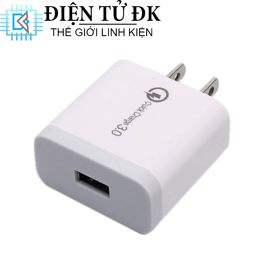 Cốc sạc củ sạc nhanh pd 18w usb 3.0