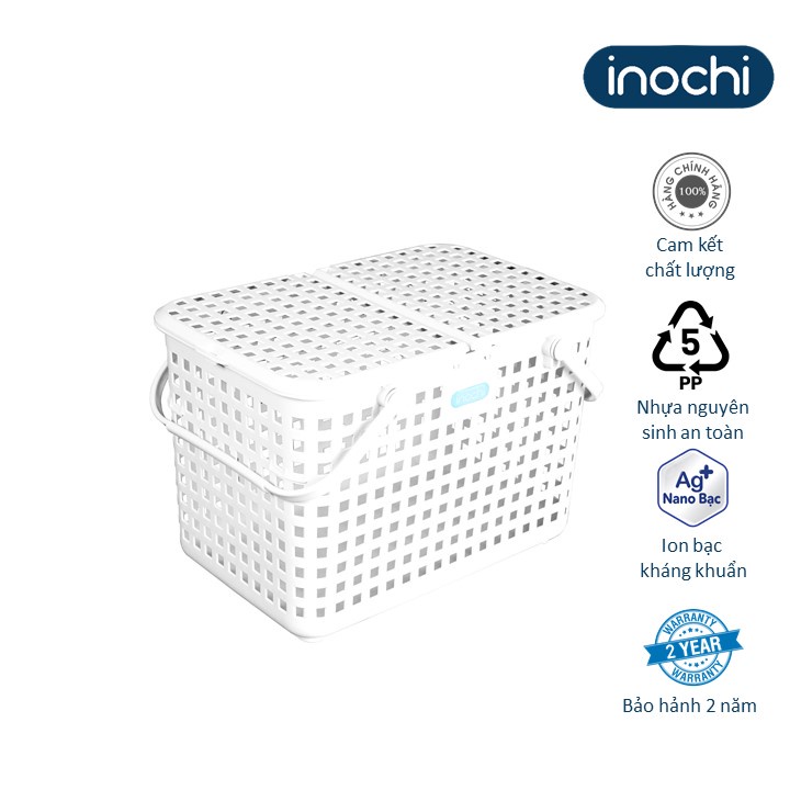 Giỏ xách quai giữa Nachi có nắp- Inochi- chất lượng chuẩn Nhật Bản