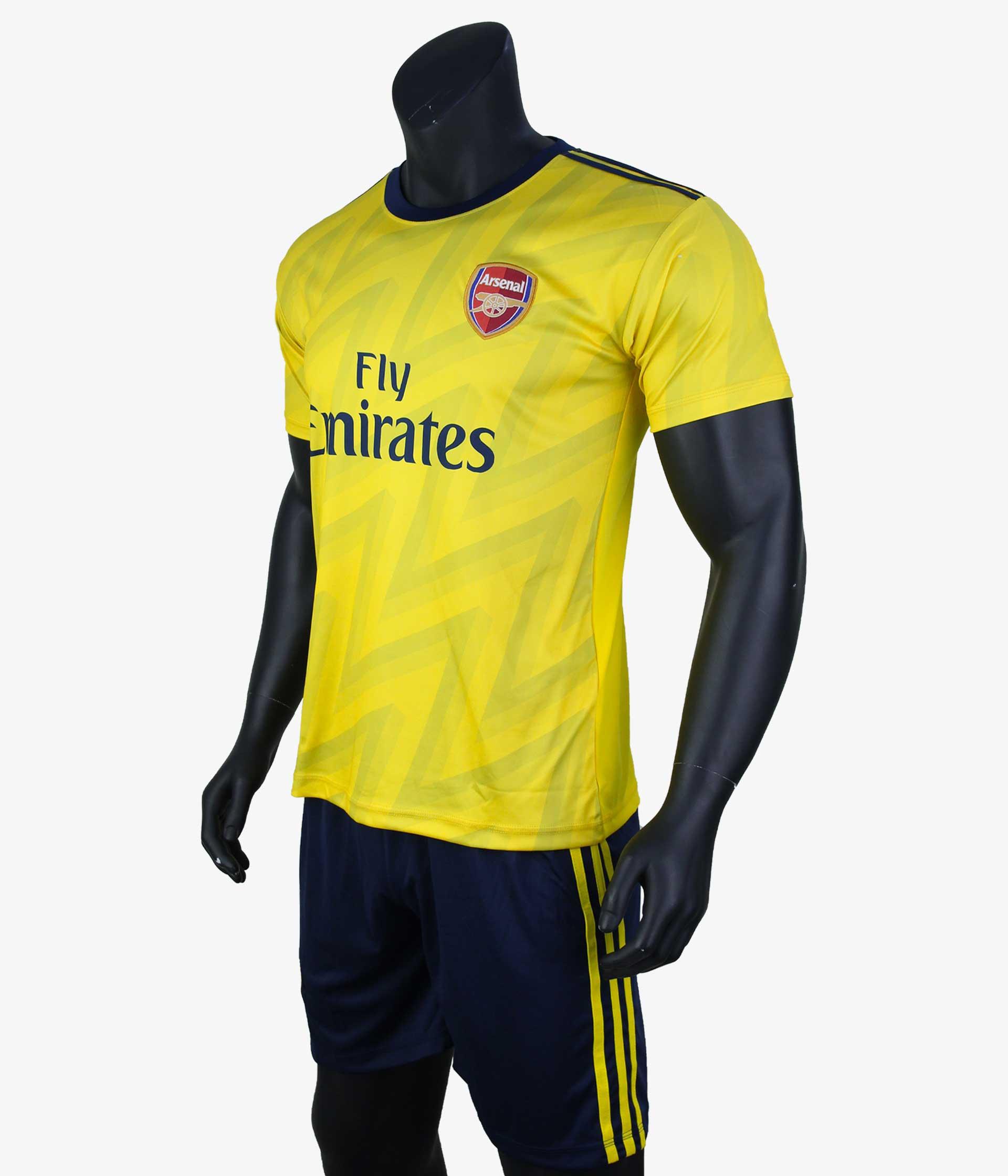 ⚡Quần Áo Đá Bóng CLB Arsenal Màu Vàng Sân Khách Mùa Giải 2019 - 2020 Thấm Hút Mồ Hôi Tốt - Hapisport⚡