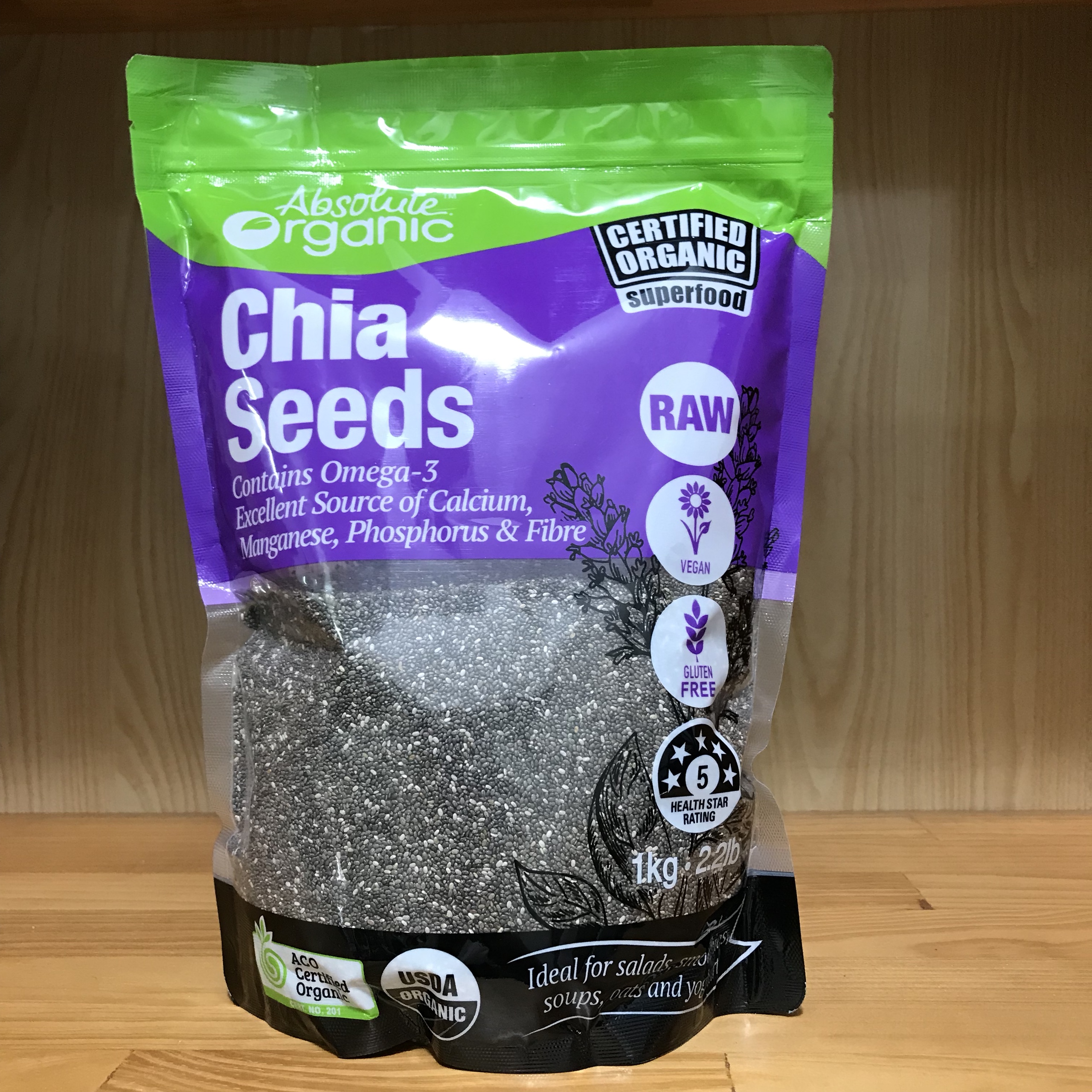 Hạt chia tím nhập khẩu [ giá đại lý ] gói 1kg