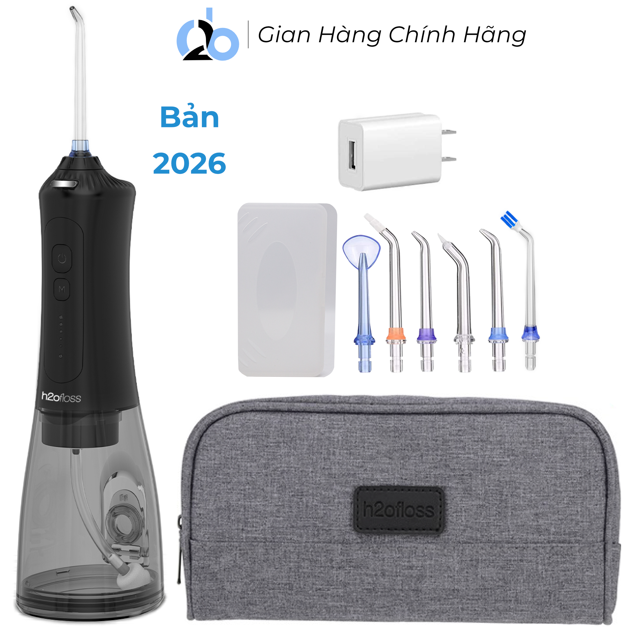 Tăm Nước H2ofloss HFp11, phiên bản nâng cấp 2025 với sạc usb type C của h2ofloss
