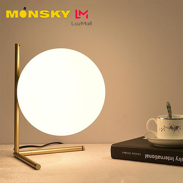 Đèn bàn monsky awite cao cấp kiểu dáng sang trọng - kèm bóng led chuyên dụng.
