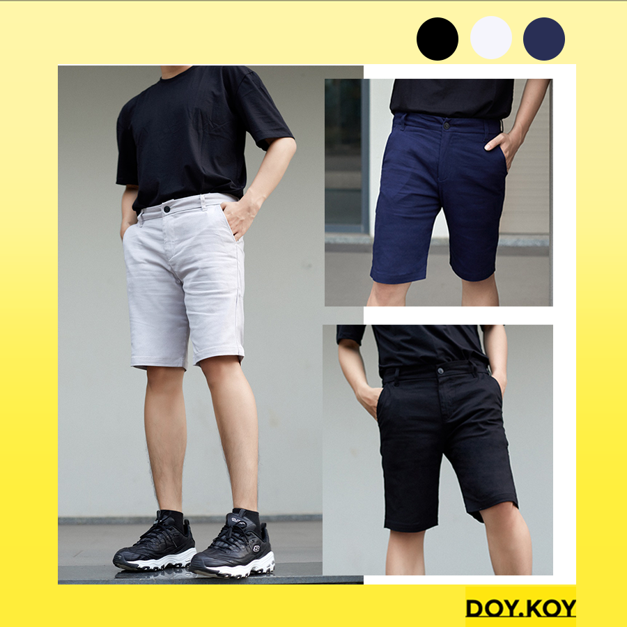 Quần short nam kaki vải đẹp mịn quần short nam kaki hàn quốc cao cấp- DOY.KOY