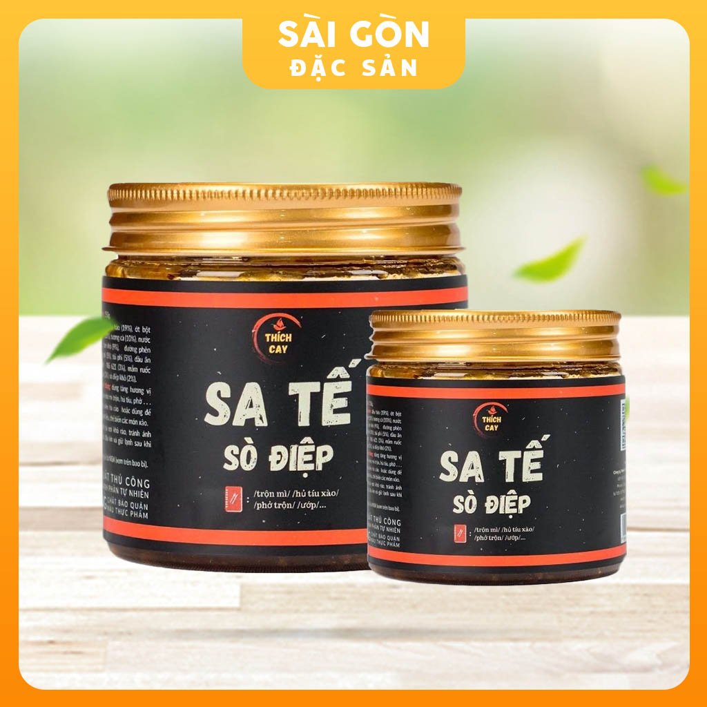 Sa tế sò điệp thích cay trộn mì, hủ tiếu, phở, sốt cá viên chiên, ướp thịt tiện lợi 150g và 250g