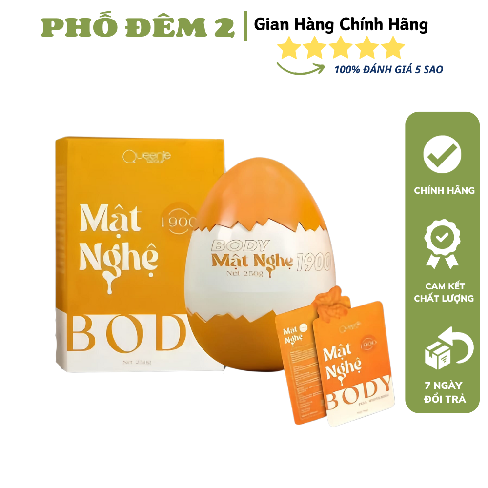 Body Trứng Vàng -Body Mật Nghệ Queen 250gr mẫu mới