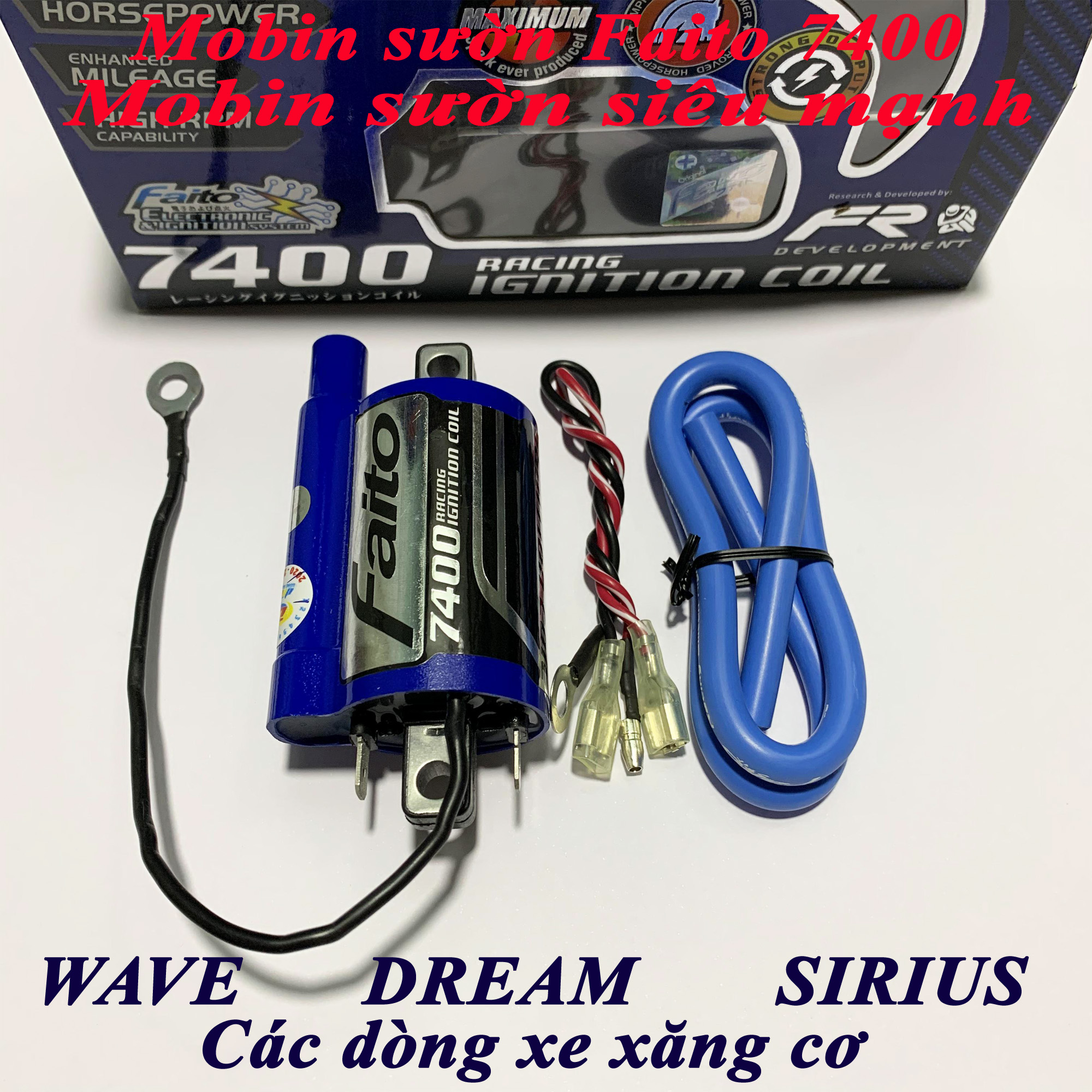 Mobin sườn Faito 7400 cho Wave Dream Sirius Các dòng xe xăng cơ