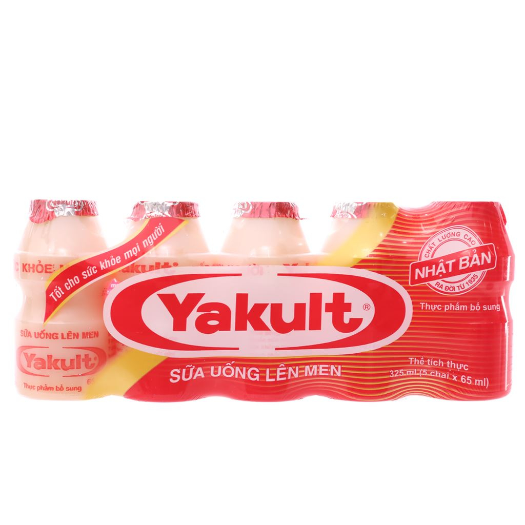 Lốc 5 chai sữa uống lên men Yakult 65ml