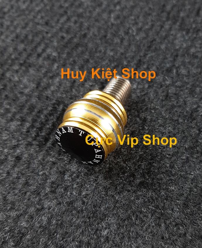 Ốc trang trí chân kiếng nhôm cnc cao cấp ms1529 - vàng