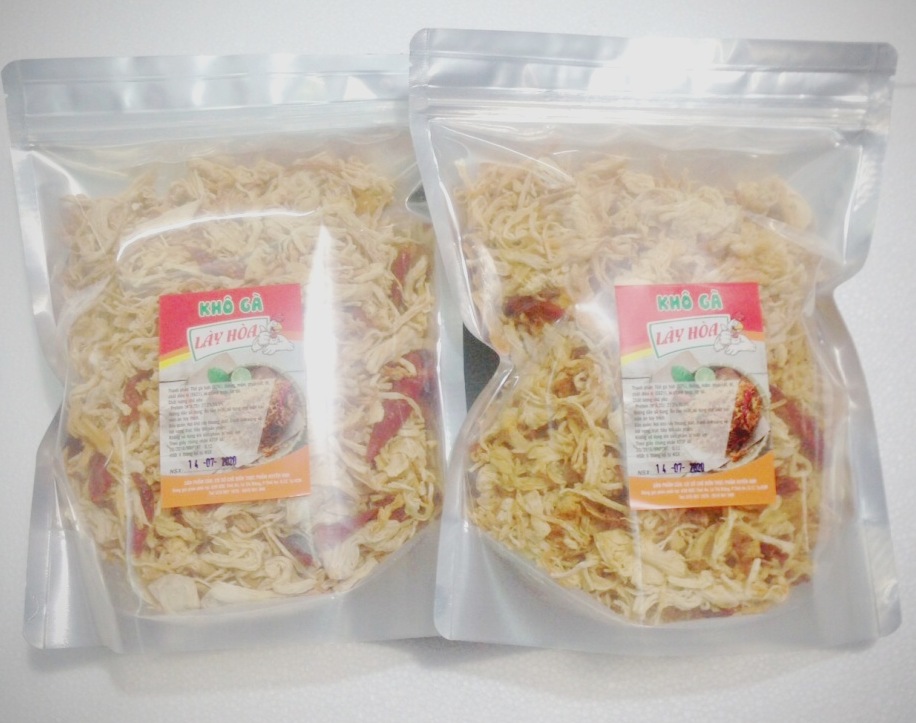 [HCM]Combo 1kg Khô gà BƠ TỎI cay Lày Hòa:gồm  500g GIÒN và  500g MỀM (2 BỊCH ZIP) chế biến từ những nguyên liệu tươi mới đảm bảo vệ sinh an toàn thực phẩm.