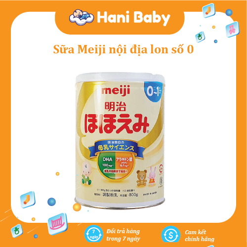 Sữa meiji số 0 và số 9 nội địa nhật - hani baby