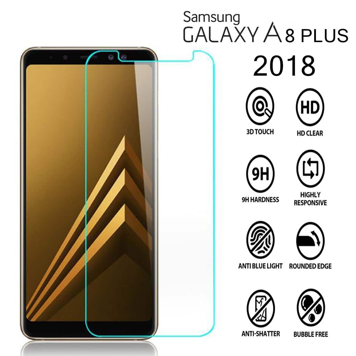 Miếng Dán Cường Lực Cho Samsung Galaxy A8 Plus 2018 (Trong suốt)