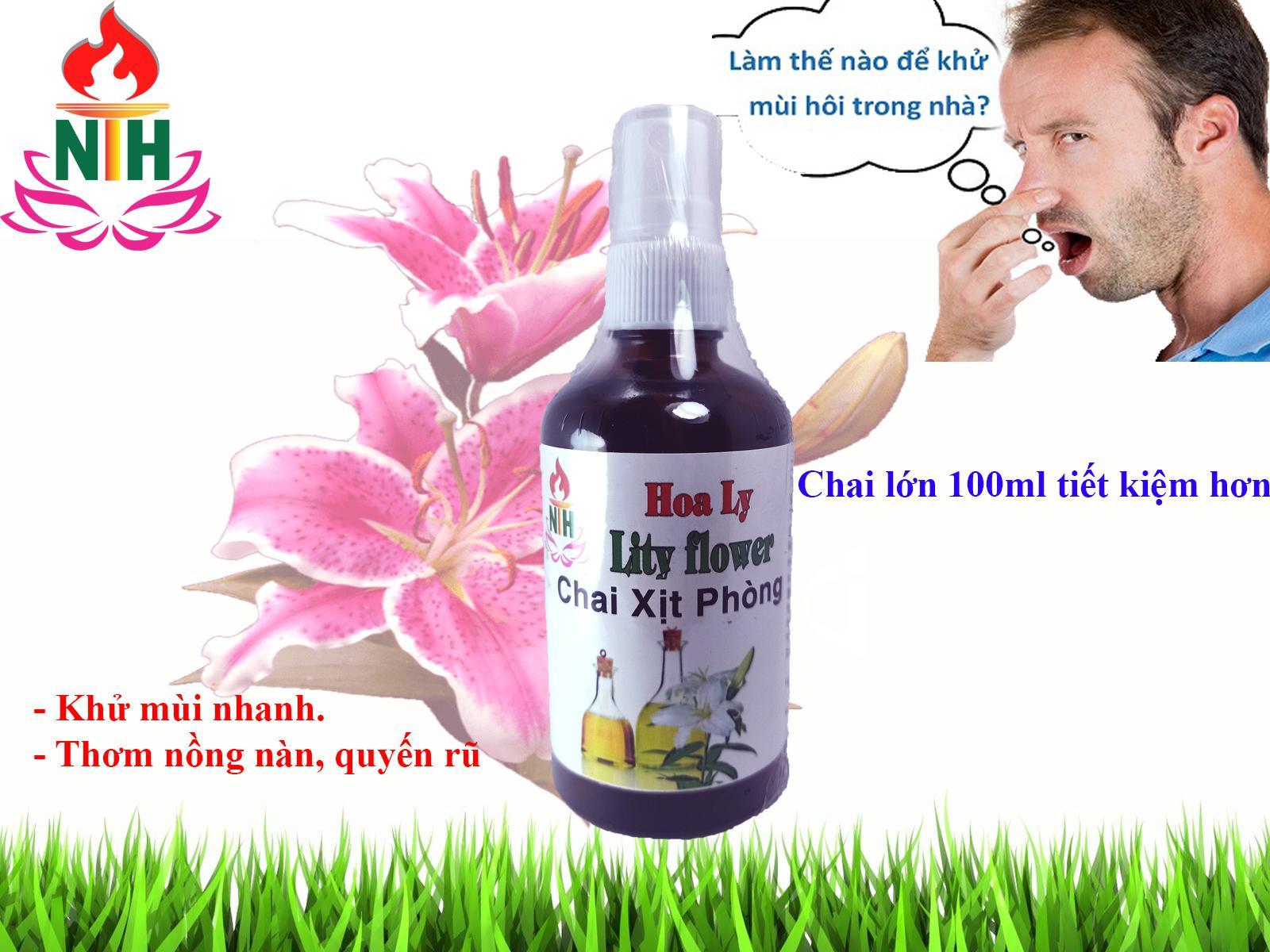 TINH DẦU XỊT PHÒNG HOA LY 100 ML